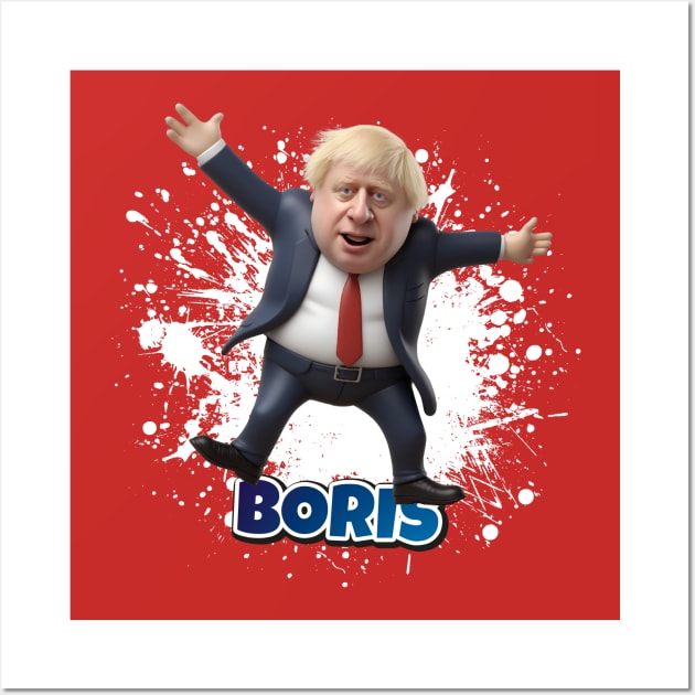 Boris Johnson funny plastic figure Wall Art by k9-tee